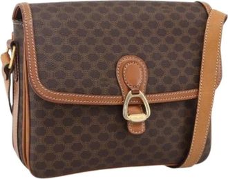 Celine Pre-owned Cross Body Bags, female, Brown, Size: ONE SIZE Pre-owned Vintage Shoulder Bag