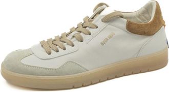 Barracuda Heren Schoenen Marmer/Kamel/Zadel Ss 25 - Heren - Sneakers - Bruin - 45 EU - Leer - Schoenen