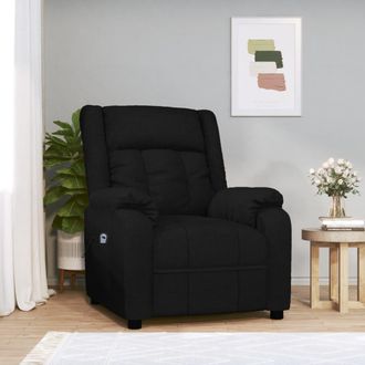 vidaXL Sill&oacute;n Reclinable El&eacute;ctrico De Tela Negro Vidaxl