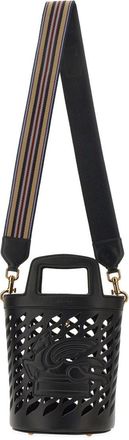 Etro Womens Coffee Bag Black Leather Handbags Hand