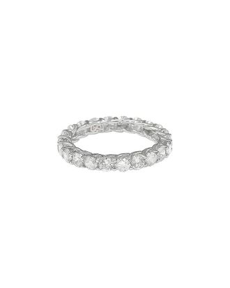 Suzy Levian Suzy Levian Silver Cz Thin Eternity Ring