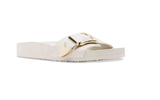 Madden Girl Womens Brookk Buckled Sandal In Bone Paris