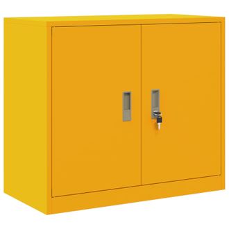 vidaXL Armario De Almacenamiento Amarillo Mostaza 80 X 40 X 70 Cm Vidaxl