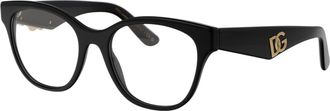 Dolce & Gabbana 0DG3371 Polished Acetate Cat-Eye Eyeglasses - Black