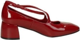 Jeannot Rode Mary Jane Hakken - Dames - Pumps - Rood - 39 EU - Leer - Schoenen