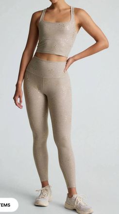 Beyond Yoga Softshine High Waisted Midi Legging In Chai