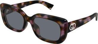 Gucci Zonnebril - unisex - Zonnebrillen - Bruin - 55 MM - Accessoires