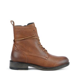 Geox Ademende leren boots met veters Catria