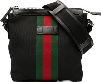 Gucci 2016-2025 Techno Canvas Web Messenger Bag crossbody bag - Nero