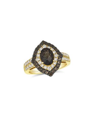 Le Vian 14K 2.04 ct. tw. Diamond & Smoky Quartz Cocktail Ring