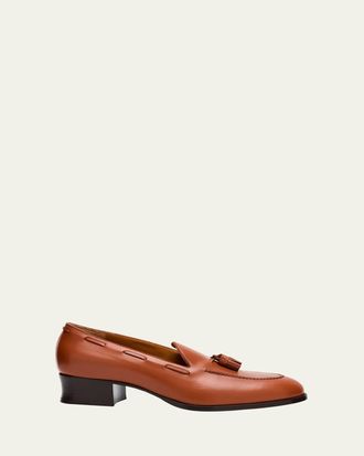 Loro Piana Serge Prestige Calfskin Tassel Loafers