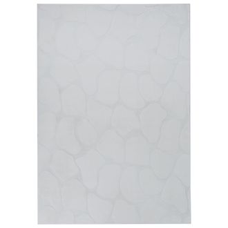 Beliani Alfombra Rectangular Decorativa De Jacquard 160 X 230 Cm Gris Claro Kawi