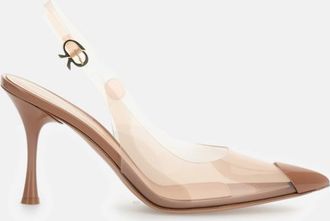 Gianvito Rossi Brown Slingback Pumps