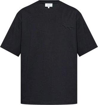 Maison Kitsuné T-Shirt Oversize Fox Con Profilo In Rilievo-Uomo