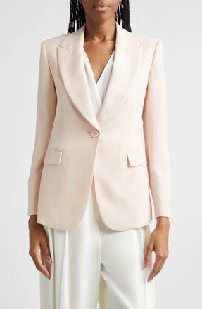 Emporio Armani One-Button Blazer in Light Pink at Nordstrom, Size 12 Us