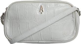 Aniye By Croc Print Leather Crossbody Sling Womens Bag (Pre-Owned)