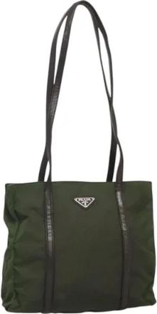 Prada Pre-owned Nylon prada-bags - Dames - Vintage Shopper - Groen - ONE Size - Nylon - Vintage