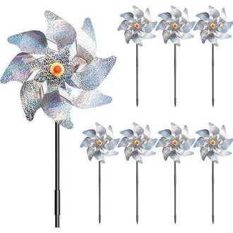 OEM 8 Mulini A Vento Riflettenti, Mulini A Vento Anti-uccelli, Repellente Per Uccelli Per Proteggere Il Giardino, Repellente Per Uccelli Riflettente