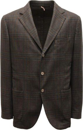 Santaniello Wolmix Groene Jas - Heren - Blazers - Groen - 2XL - Wol - Jassen