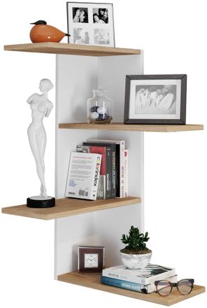 ebuy24 Ebuy24 - Colgante De Estante De Madera Vcm Estante De Ahorro De Espacio Dimensiones: Al. 77 X An. 45 X T. 45 Cm Colgante Elegante Estante De Almacenam