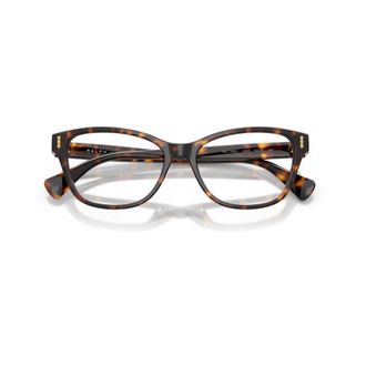 Ralph Lauren Glasses, unisex, Brown, Size: 54 MM Optical Frame