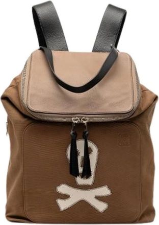 Loewe Pre-owned Backpacks, female, Brown, Size: ONE SIZE Pre-owned The Goya Backpack
