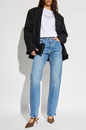 Frame Denim Jeans With A Vintage Effect, Womens, Blue