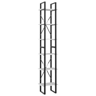 vidaXL Vidaxl - Estanter&iacute;a 6 Niveles Madera Contrachapada Blanco 40x30x210 Cm