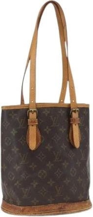 Louis Vuitton Pre-owned Bucket Bags, female, Brown, Size: ONE SIZE Pre-owned Vintage Canvas Bucket Bag