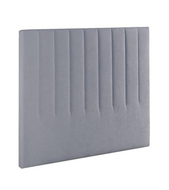 Home Heavenly Cabecero 150 cm tapizado acolchado tela suave gris