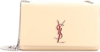 Saint Laurent Beige Grainy Leather Classic Monogram Crossbody Medium (Authentic Pre-Loved)