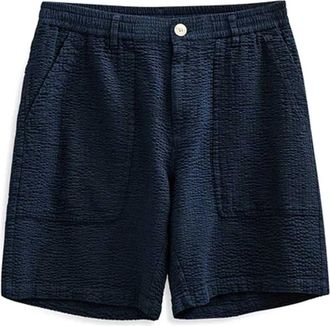 Anerkjendt Seersucker Shorts - Heren - Korte Broeken - Blauw - M - Katoen - Korte Broeken