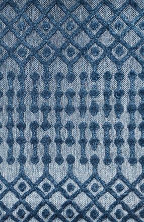 Jonathan Y Designs Peralta Moroccan Diamond Indoor/Outdoor Area Rug in Navy at Nordstrom, Size 4Ft 0In X 6Ft 0In