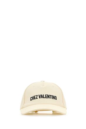 Valentino Garavani Ivory Cotton Baseball Cap