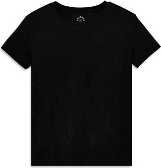 primary Womens Fit Rib Tee in Black at Nordstrom, Size Xx-Large