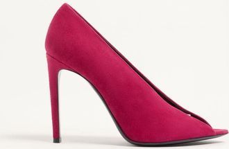 Valentino Garavani D&eacute;collet&eacute; Open Toe R&eacute;v&eacute;l&eacute; In Camoscio 105Mm Donna INSOLENT 35.5