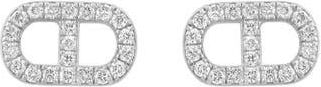 Effy Sterling Silver Diamond Earrings - 0.29 ctw in White Gold at Nordstrom Rack