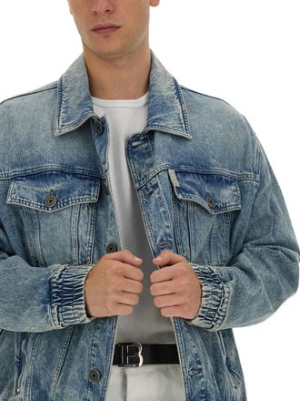 Balmain Cotton Denim Jacket - Blue
