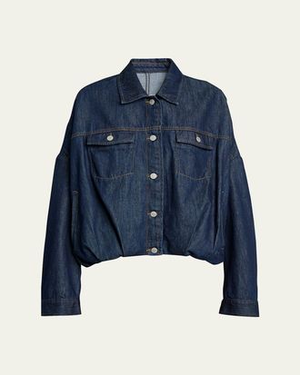 Dries Van Noten Denim Bubble Jacket