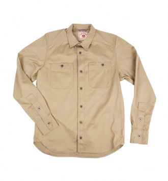 Iron And Resin Mens Workshop Shirt In Khaki