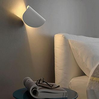Trade Shop Trade Shop - Copy Of Applique Da Parete Led 13w Ovale Verticale Orientabile Bianco Luce Naturale 50322