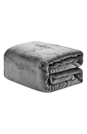 Luxury Home Plush Fleece Throw in Gray at Nordstrom Rack