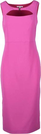 Patrizia Pepe Fuchsia Polyester Stretch Dress