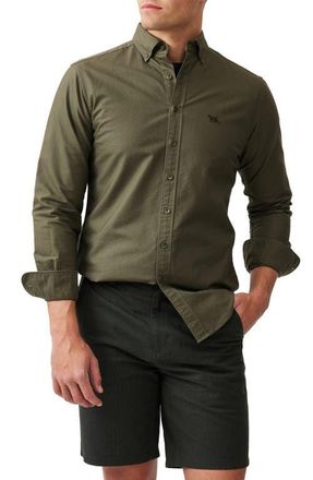 Rodd & Gunn Oxford Sports Fit Shirt in Forest at Nordstrom, Size Xxx-Large
