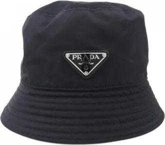 Prada Pre-owned Accessories, male, Black, Size: ONE SIZE Pre-owned Re-Nylon Hat
