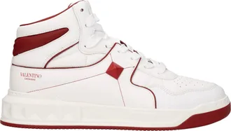 Valentino Garavani Sneakers ein Stift Herren Leder weiß/rot