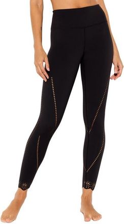 Spiritual Gangster Petal Lotus 7/8 Leggings in Black at Nordstrom, Size X-Small
