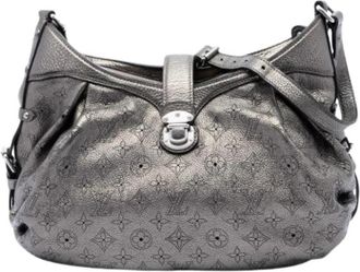 Louis Vuitton Pre-owned Mahina Crossbody Bag - Dames - Vintage Schoudertas - Grijs - ONE Size - Leer - Vintage
