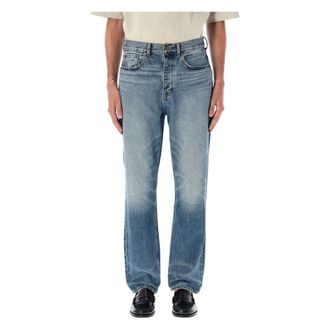 Fear of God Straight Fit Jeans, male, Blue, W31, Classic Blue Denim Jeans Straight Leg