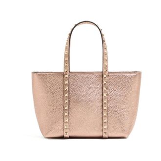 Valentino Garavani Rockstud Top Handle Bag - female - Valentino Garavani - Shopping Bags - Pink - ONE SIZE - Bags